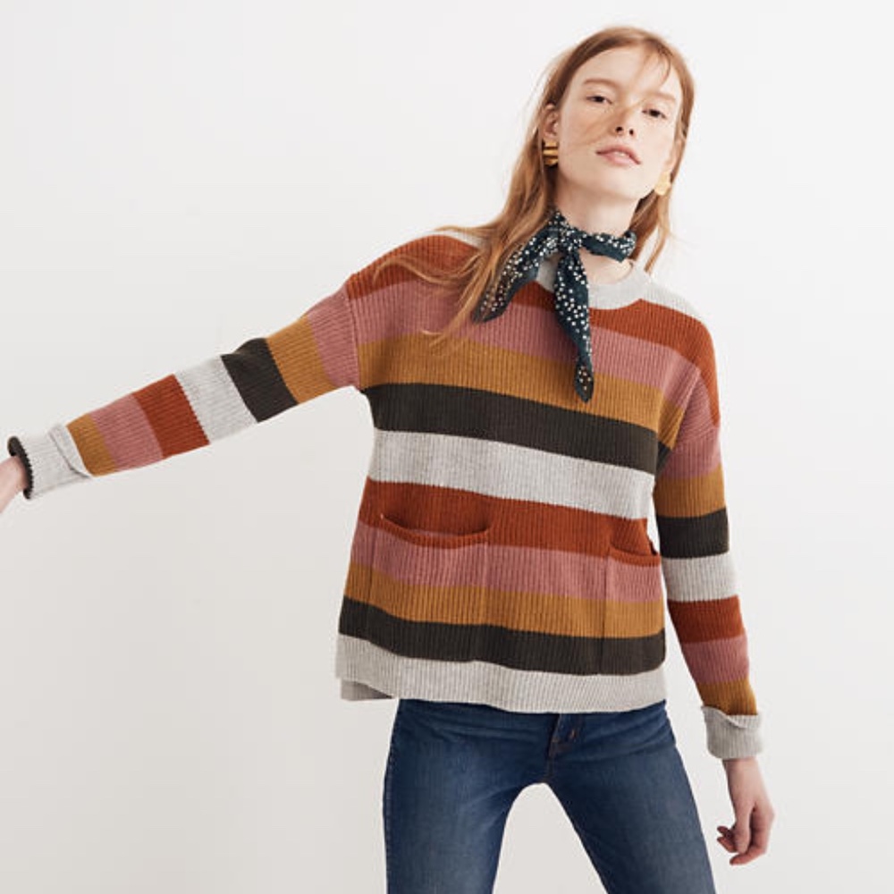 Madewell Pullover Sweater in Walton Stripe XS